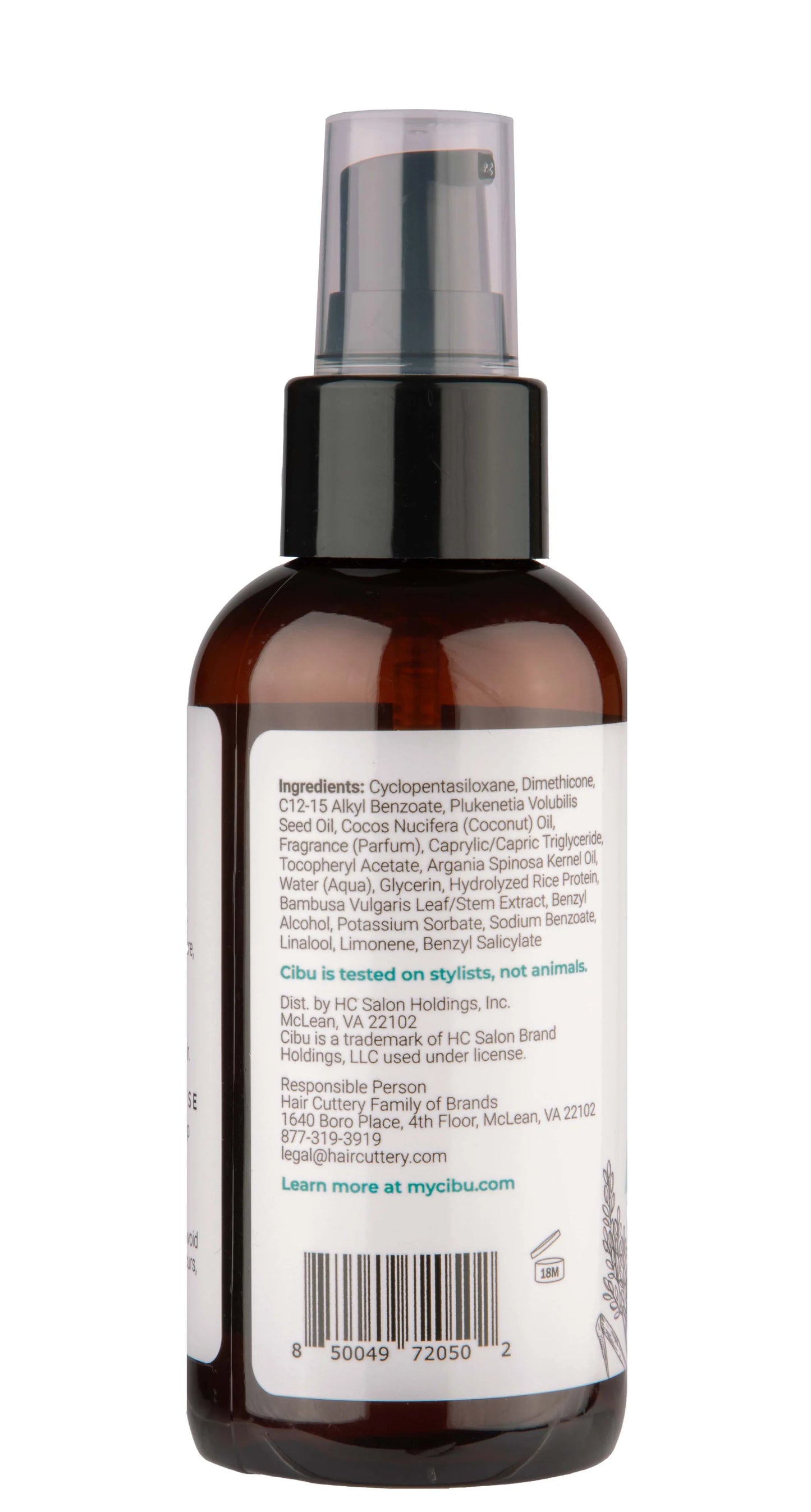 CIBU Smooth + Luminous Sleek Finish Oil, 4 oz