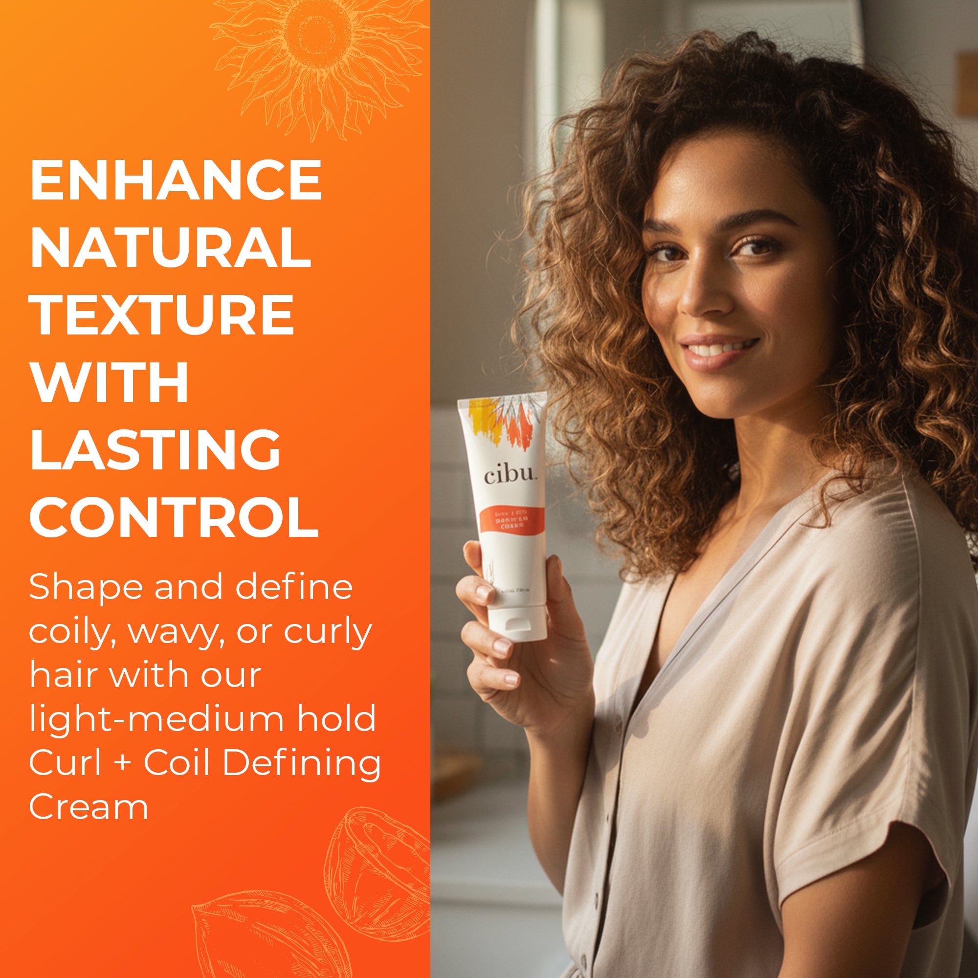 Curl Coil Defining Cream_enhance natural texture with lasting control