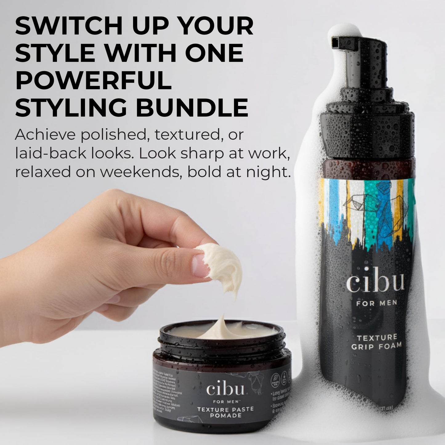 CIBU Men's Styling Bundle Ultimate Grooming Essentials for Everyday Style