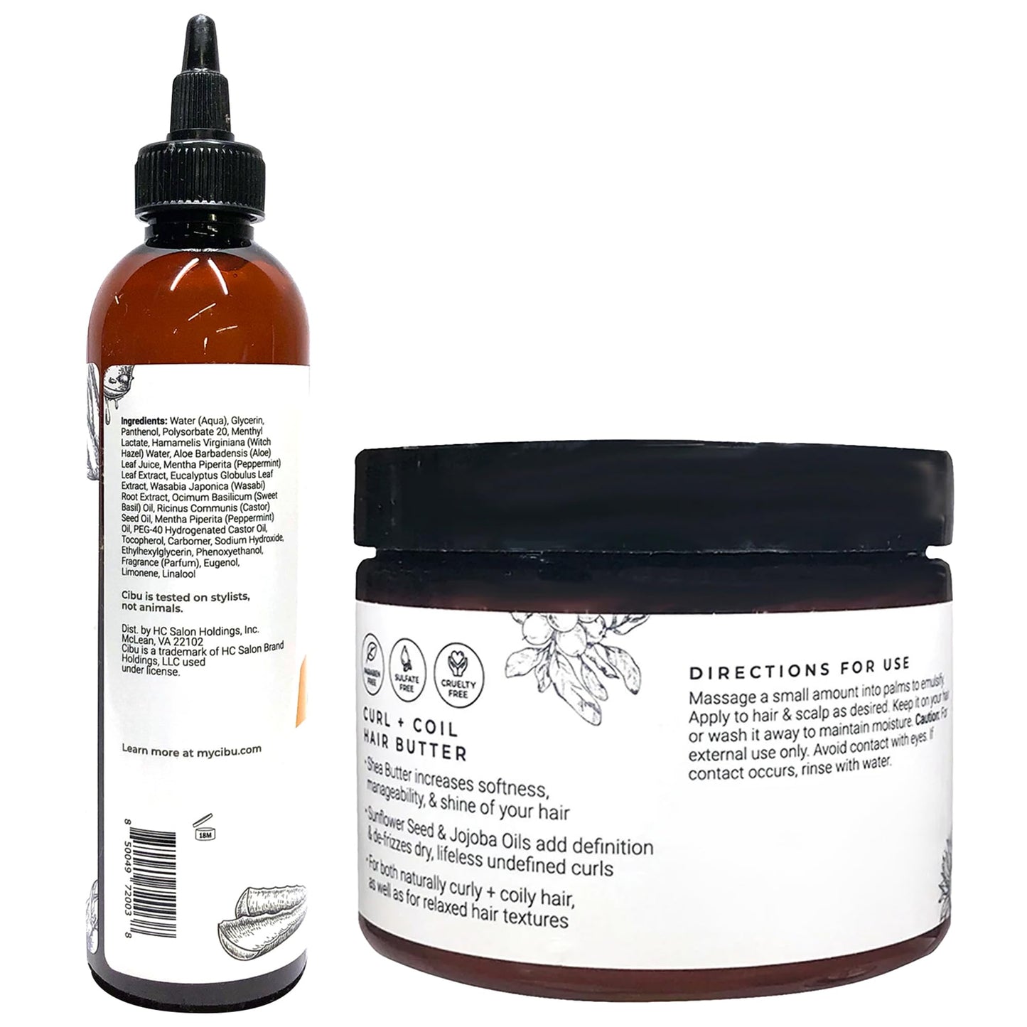 CIBU Wash Day Essentials Bundle Cleanse, Condition & Revitalize Hair