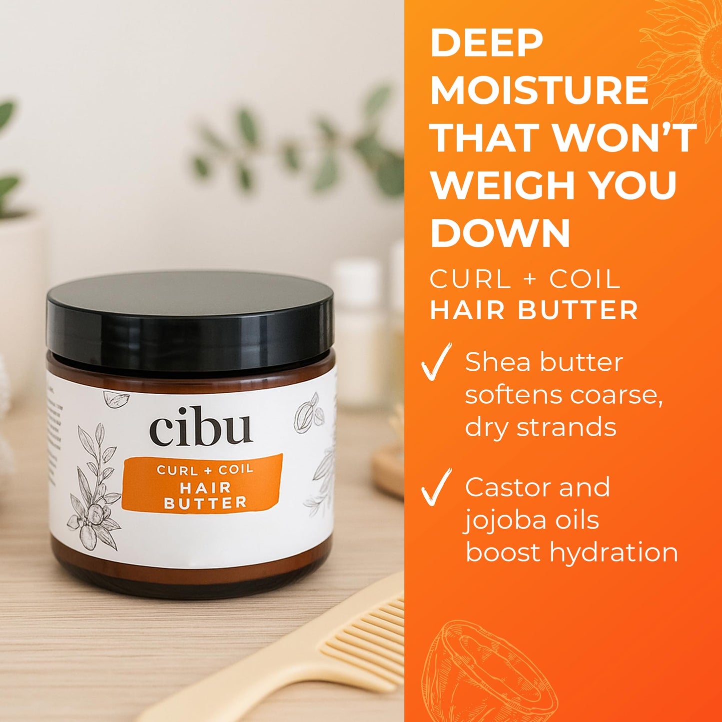 CIBU Wash Day Essentials Bundle Cleanse, Condition & Revitalize Hair