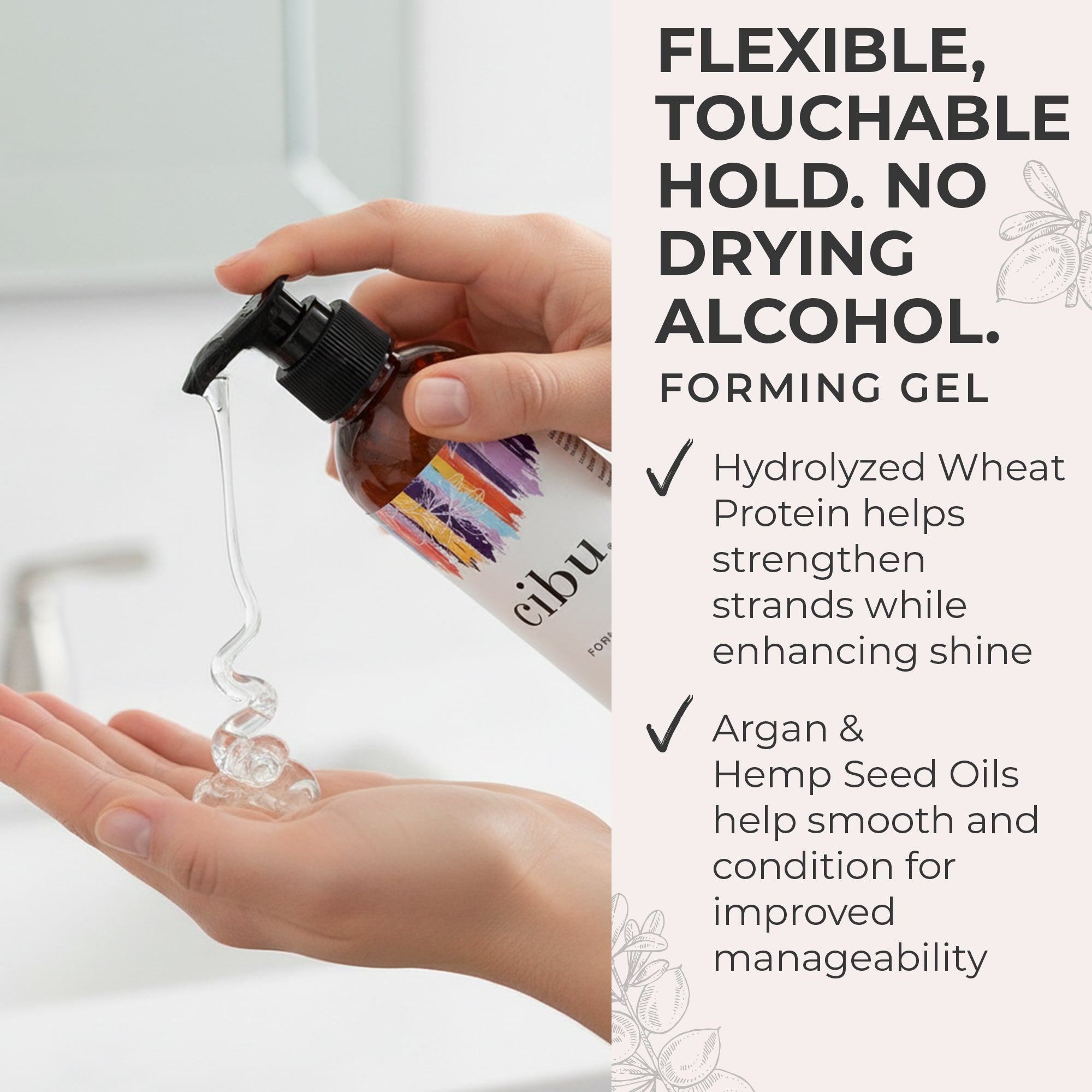 CIBU Style & Hold Set Strong Hold with a Smooth Finish