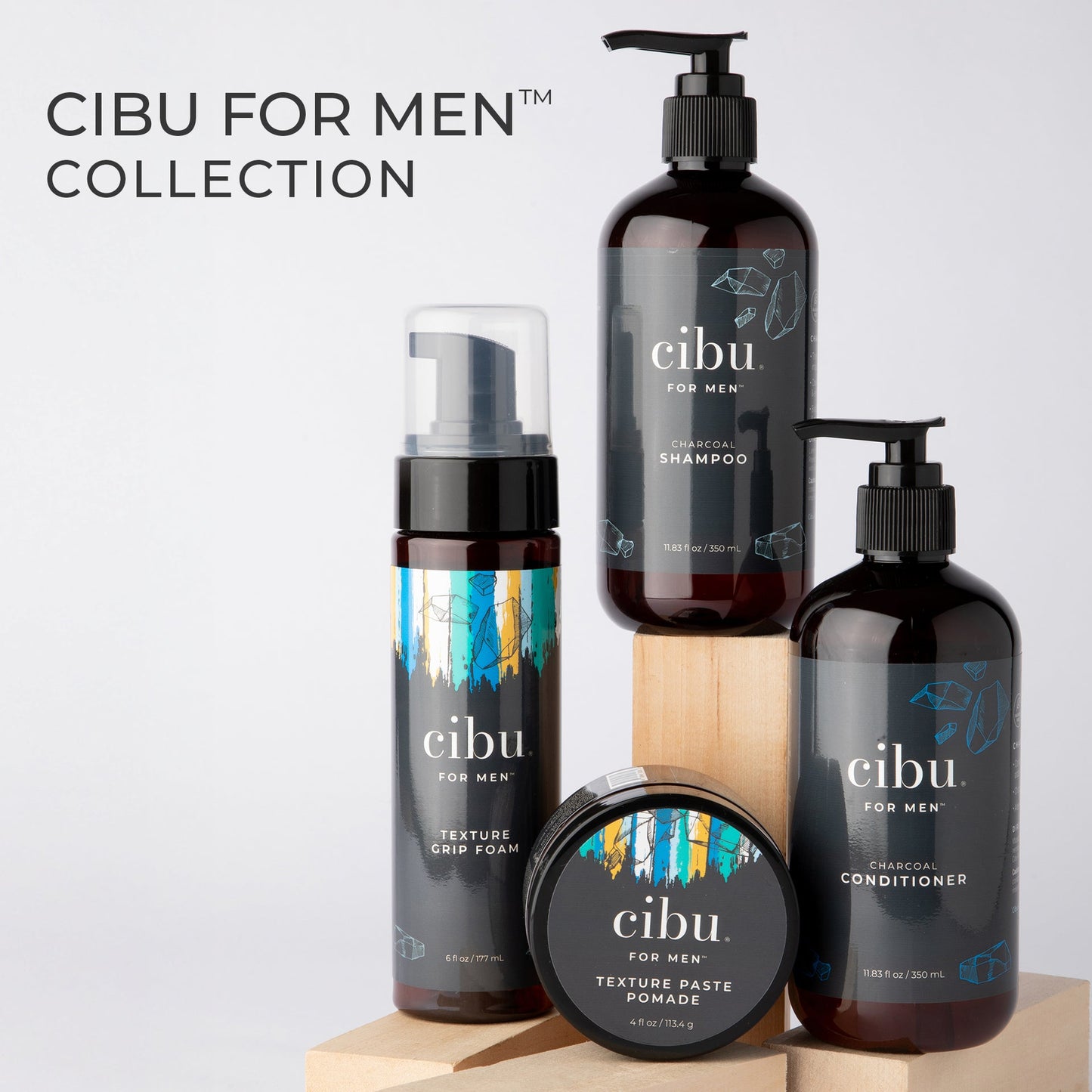 CIBU for Men Charcoal Shampoo, 12 oz