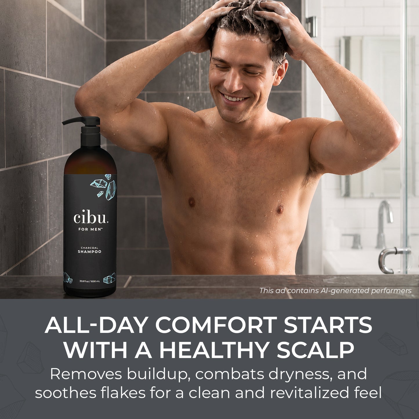 CIBU For Men Charcoal Shampoo Liter