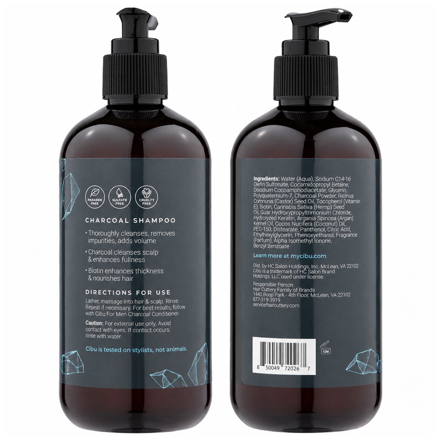 CIBU For Men Charcoal Shampoo Liter