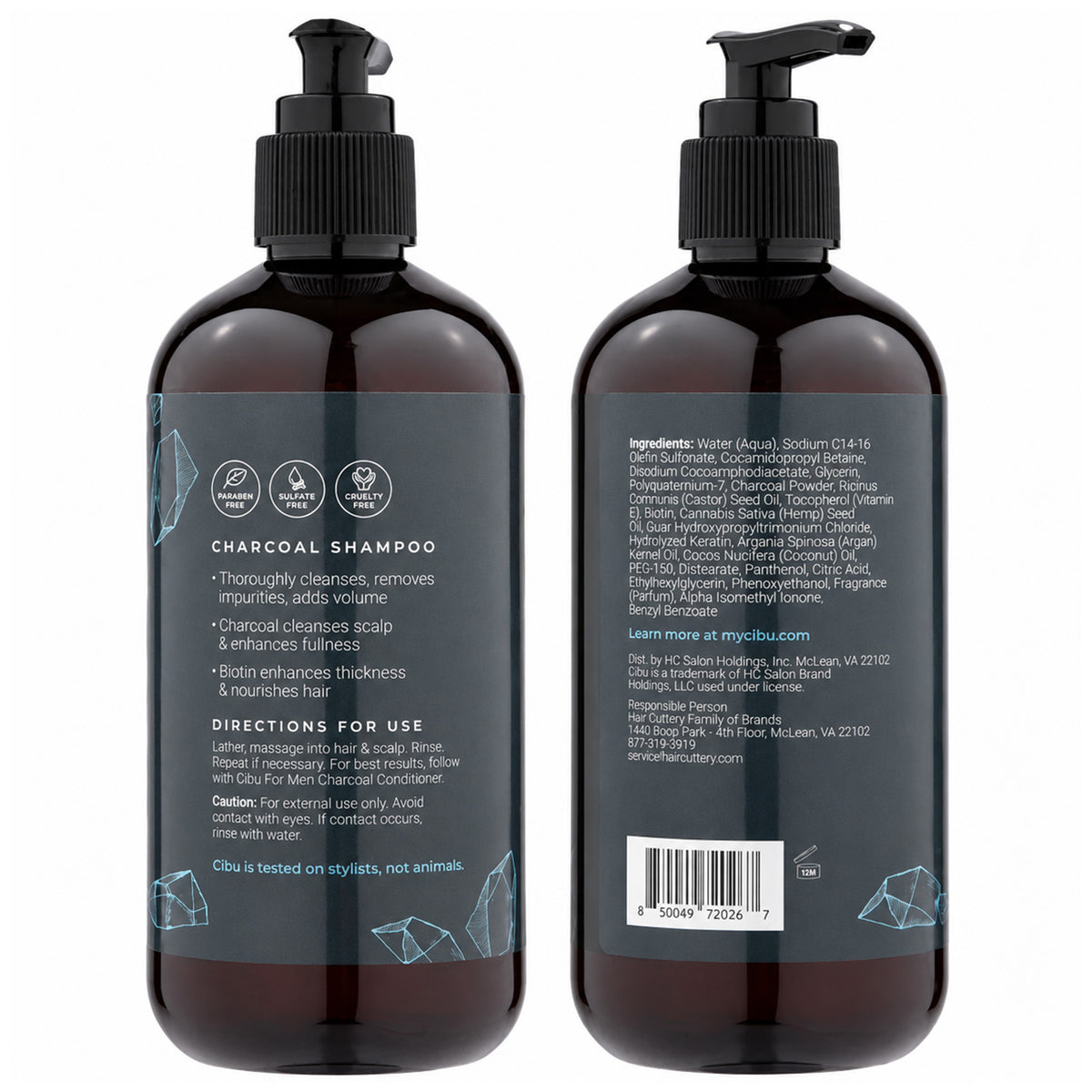 CIBU For Men Charcoal Shampoo Liter