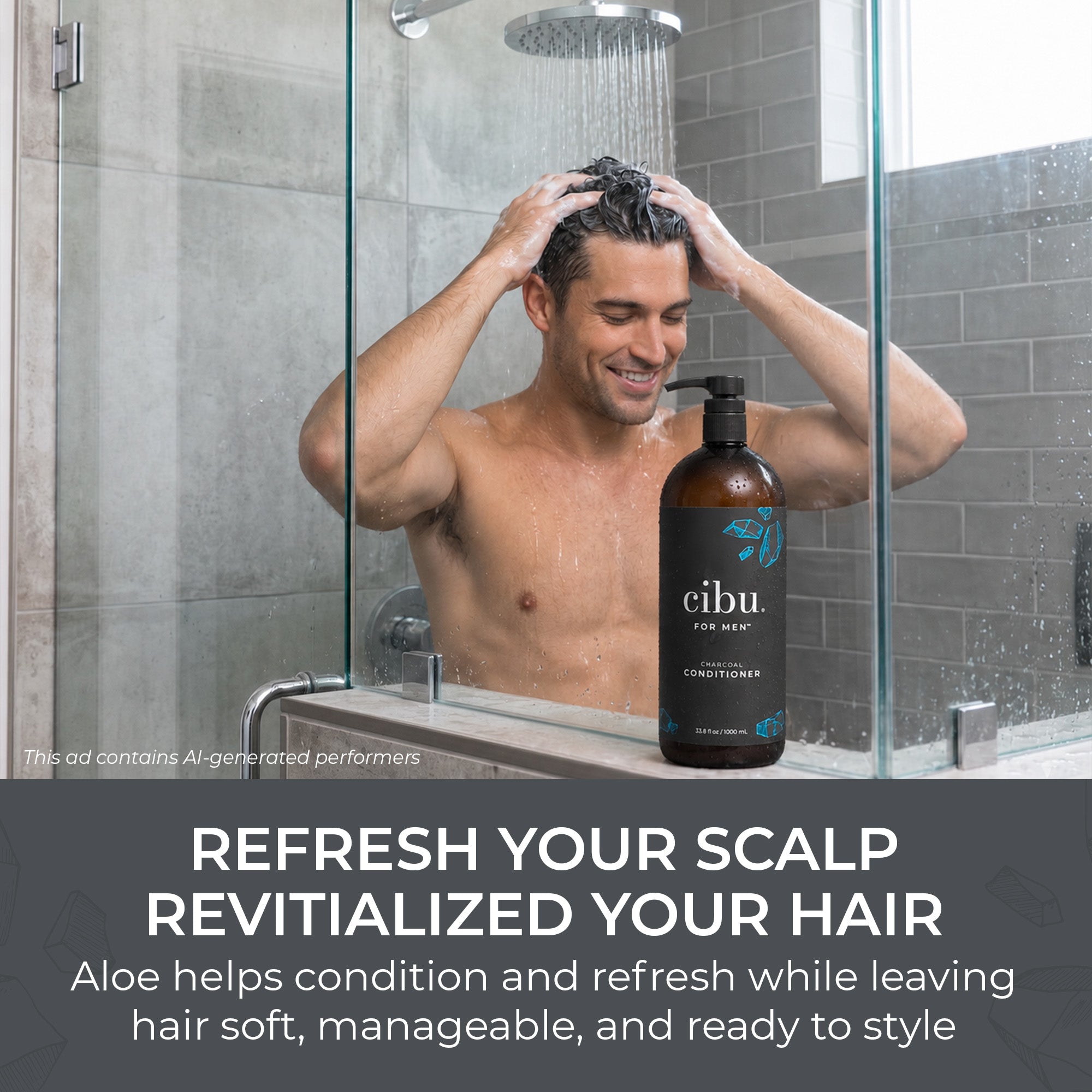 CIBU For Men Charcoal Conditioner Liter