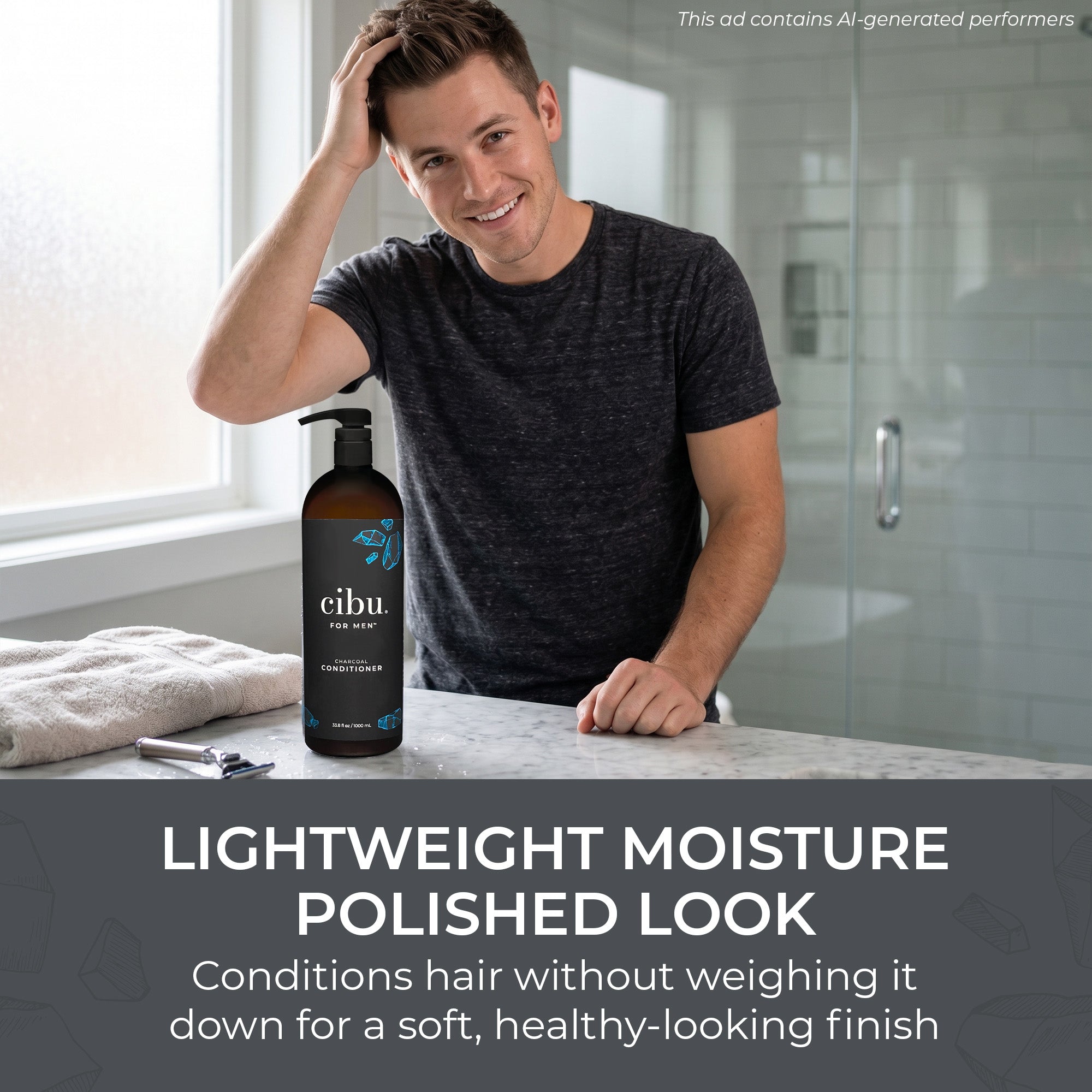 CIBU For Men Charcoal Conditioner Liter