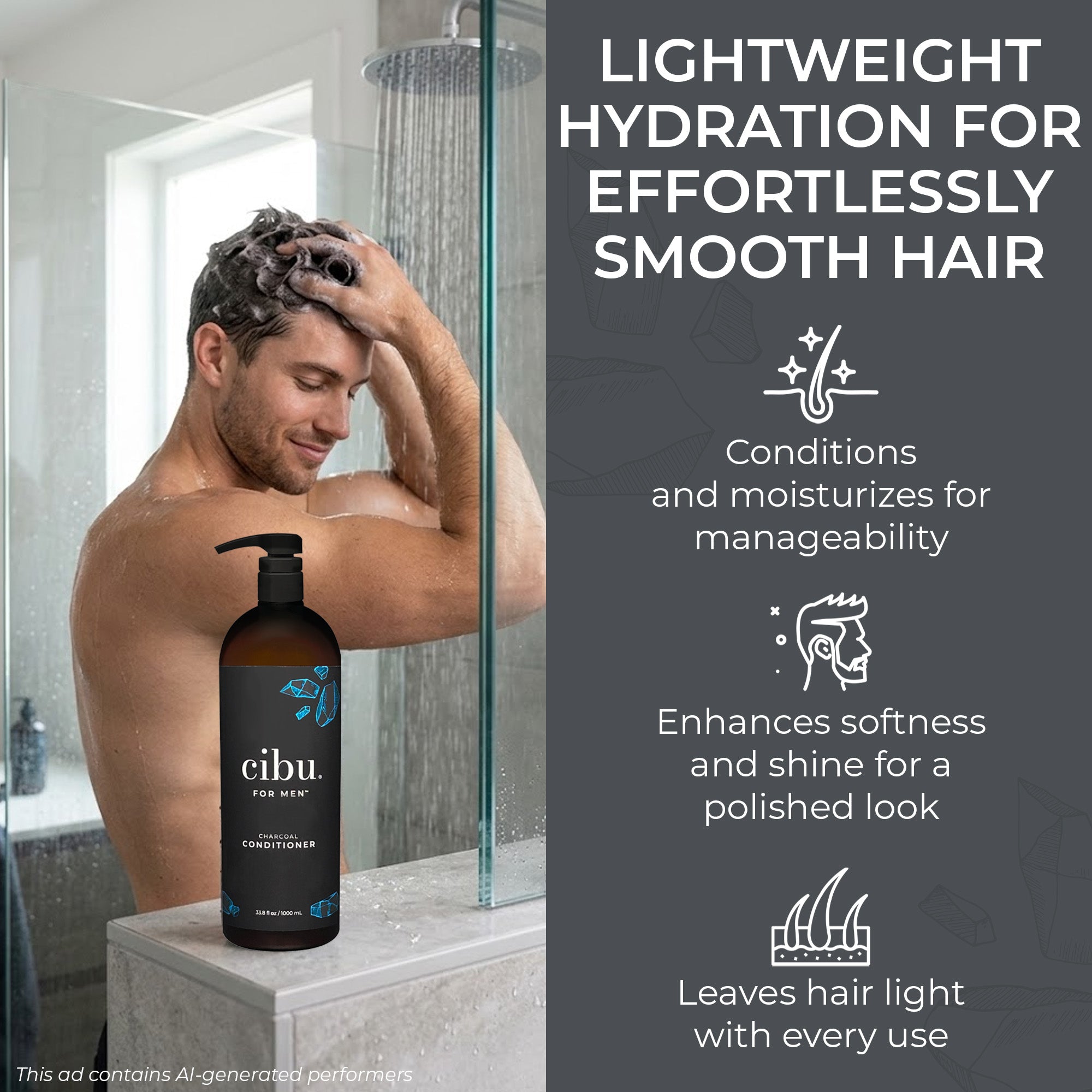 CIBU For Men Charcoal Conditioner Liter