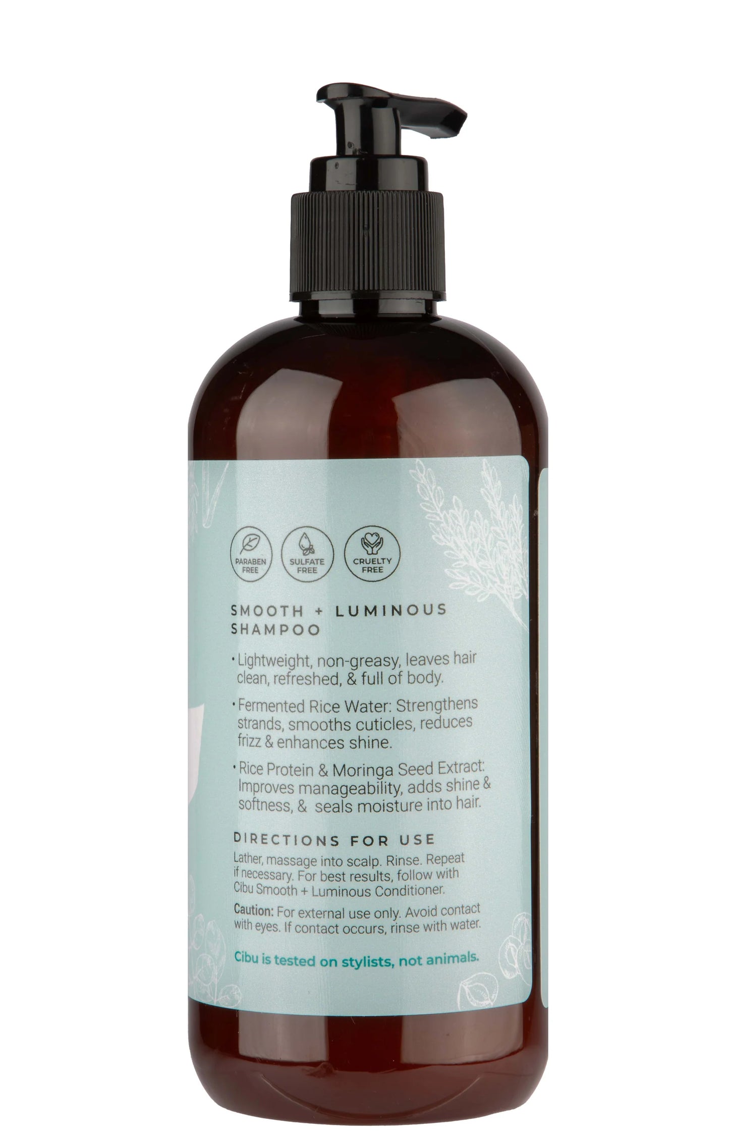 CIBU Smooth + Luminous Shampoo, 11.83 oz