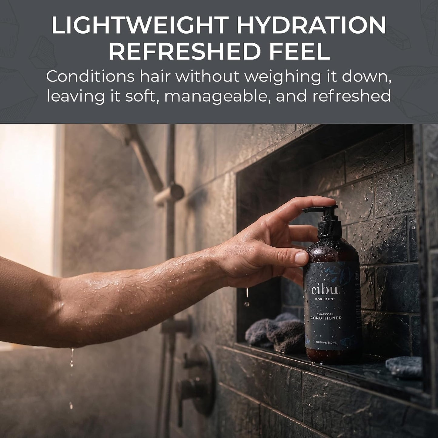 CIBU For Men Charcoal Conditioner, 33.8 oz