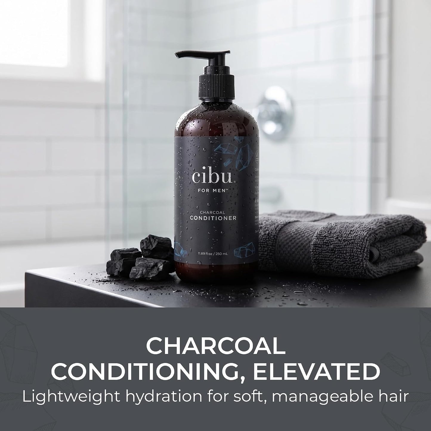 CIBU For Men Charcoal Conditioner, 33.8 oz