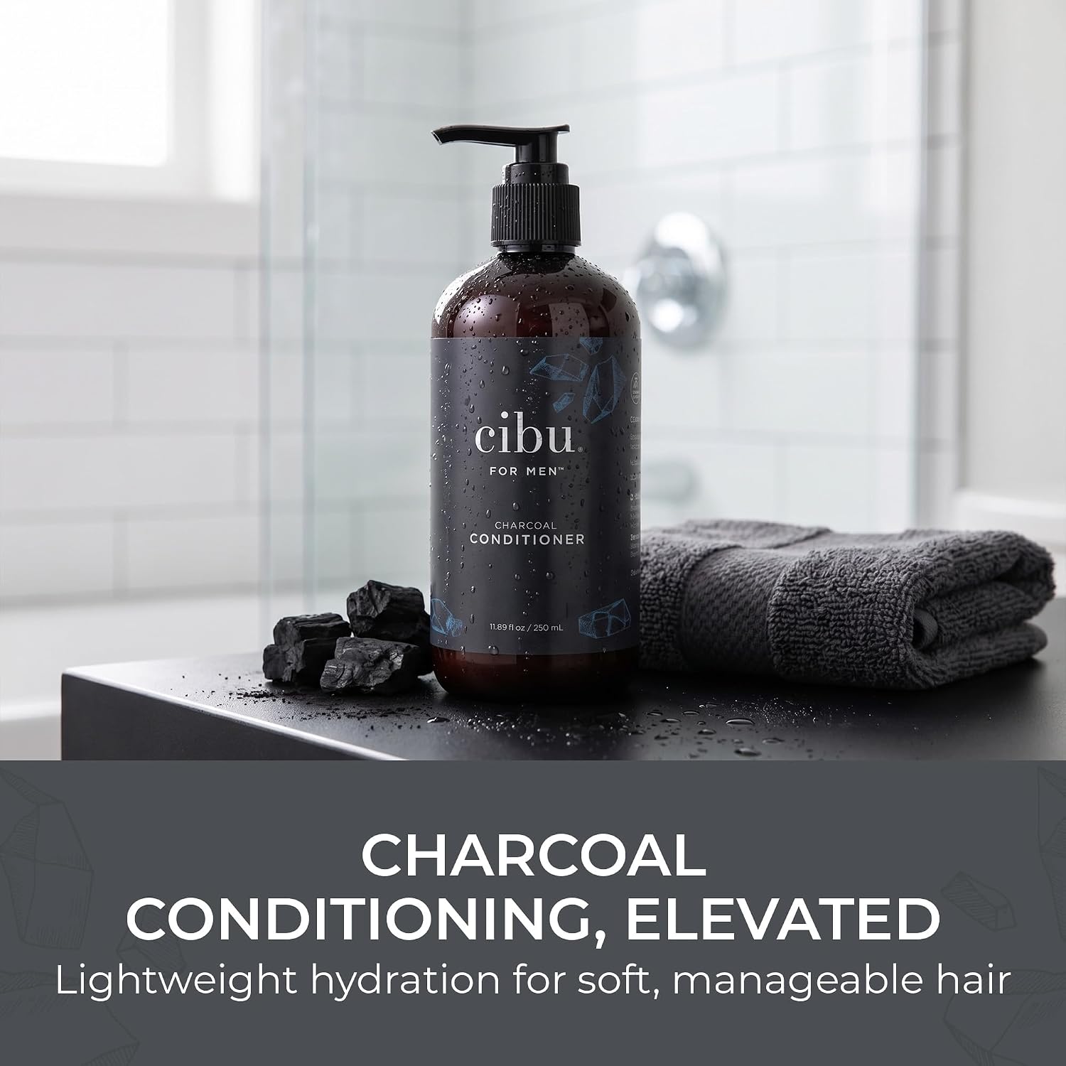 CIBU For Men Charcoal Conditioner, 33.8 oz