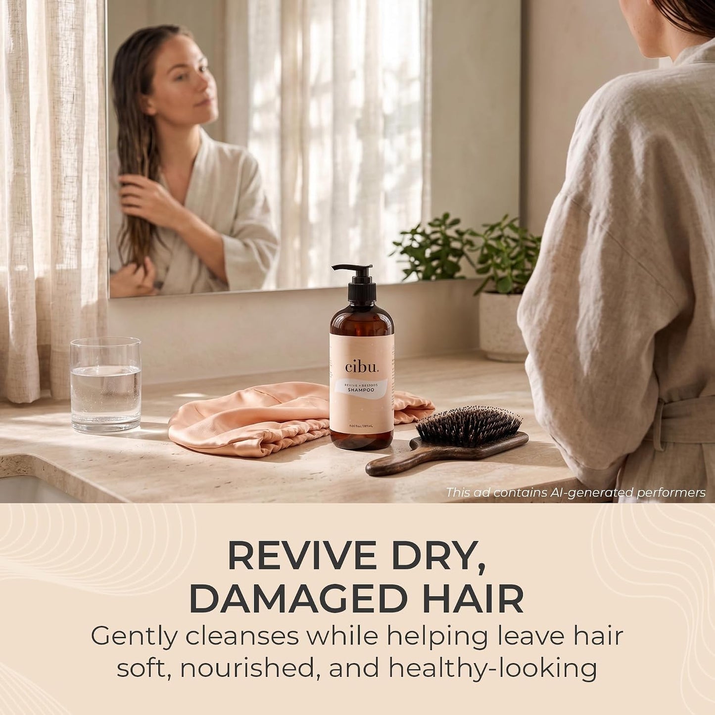 CIBU Revive + Restore Shampoo, 33.8 oz