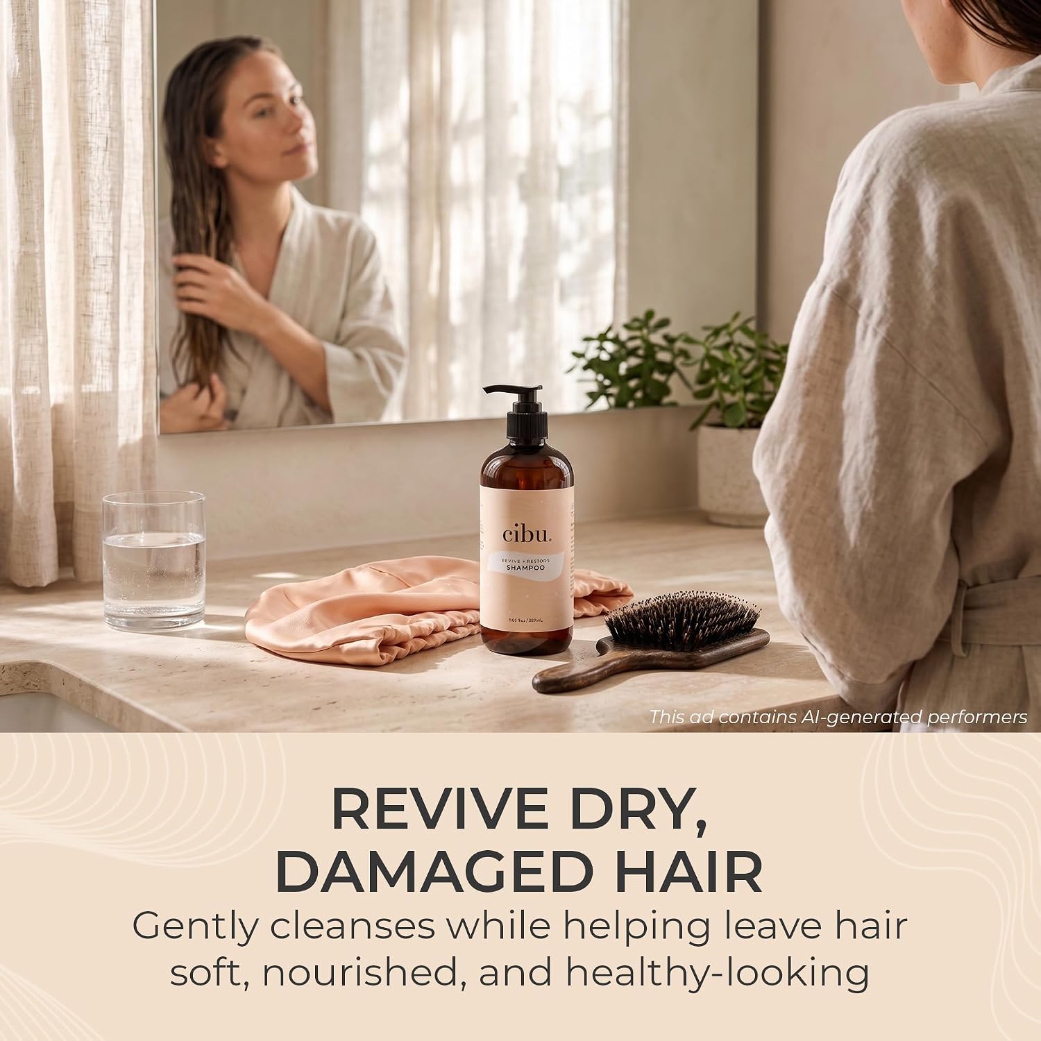 CIBU Revive + Restore Shampoo, 33.8 oz