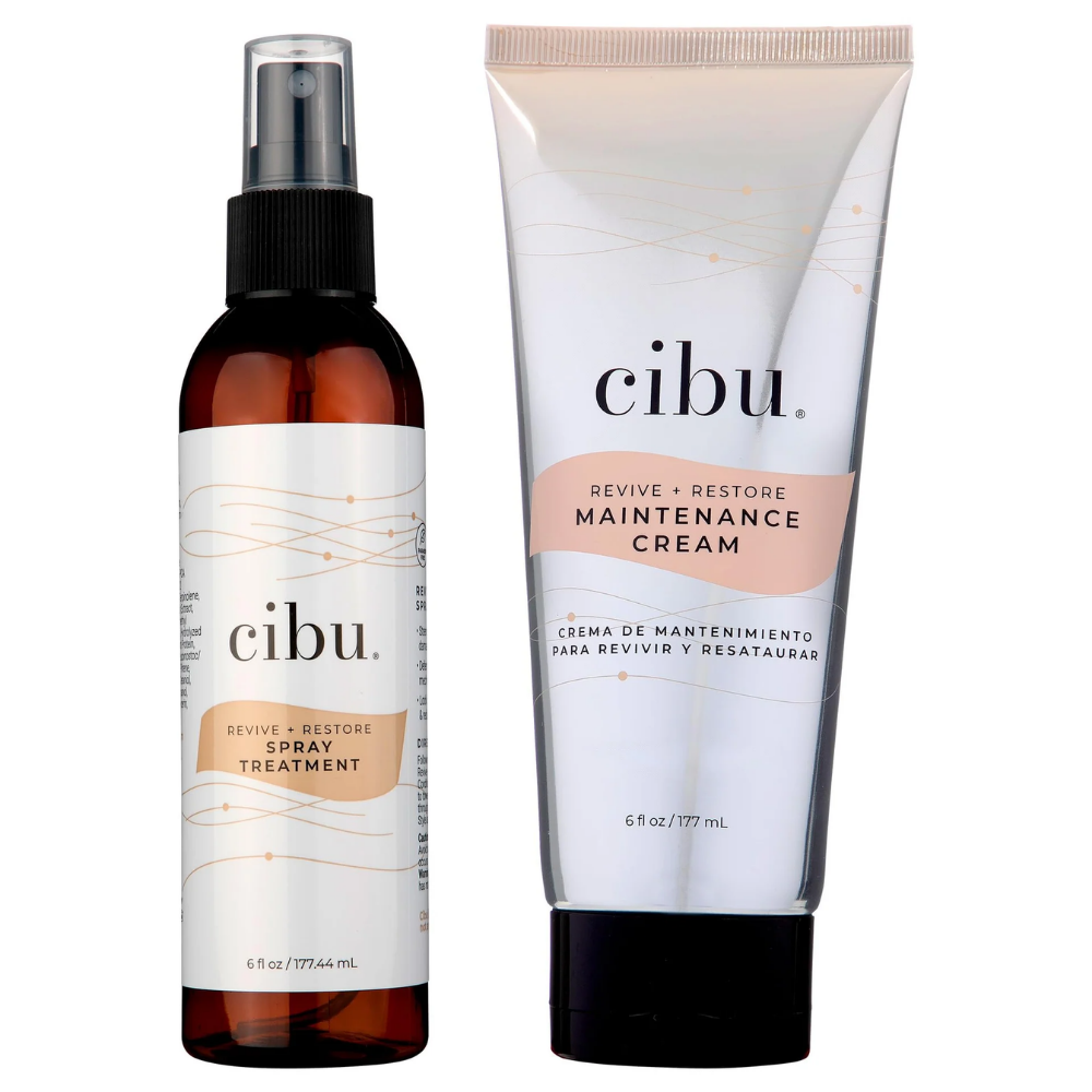 CIBU Revive & Restore Styling Bundle - 6oz Spray + 6oz Cream