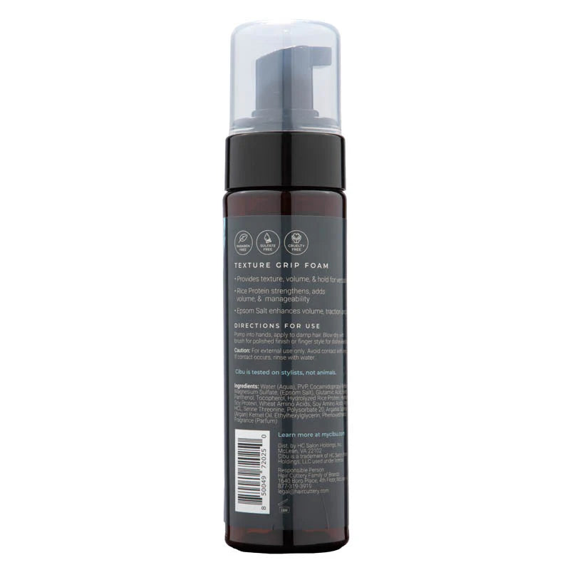 CIBU for Men texture grip foam, 6 oz