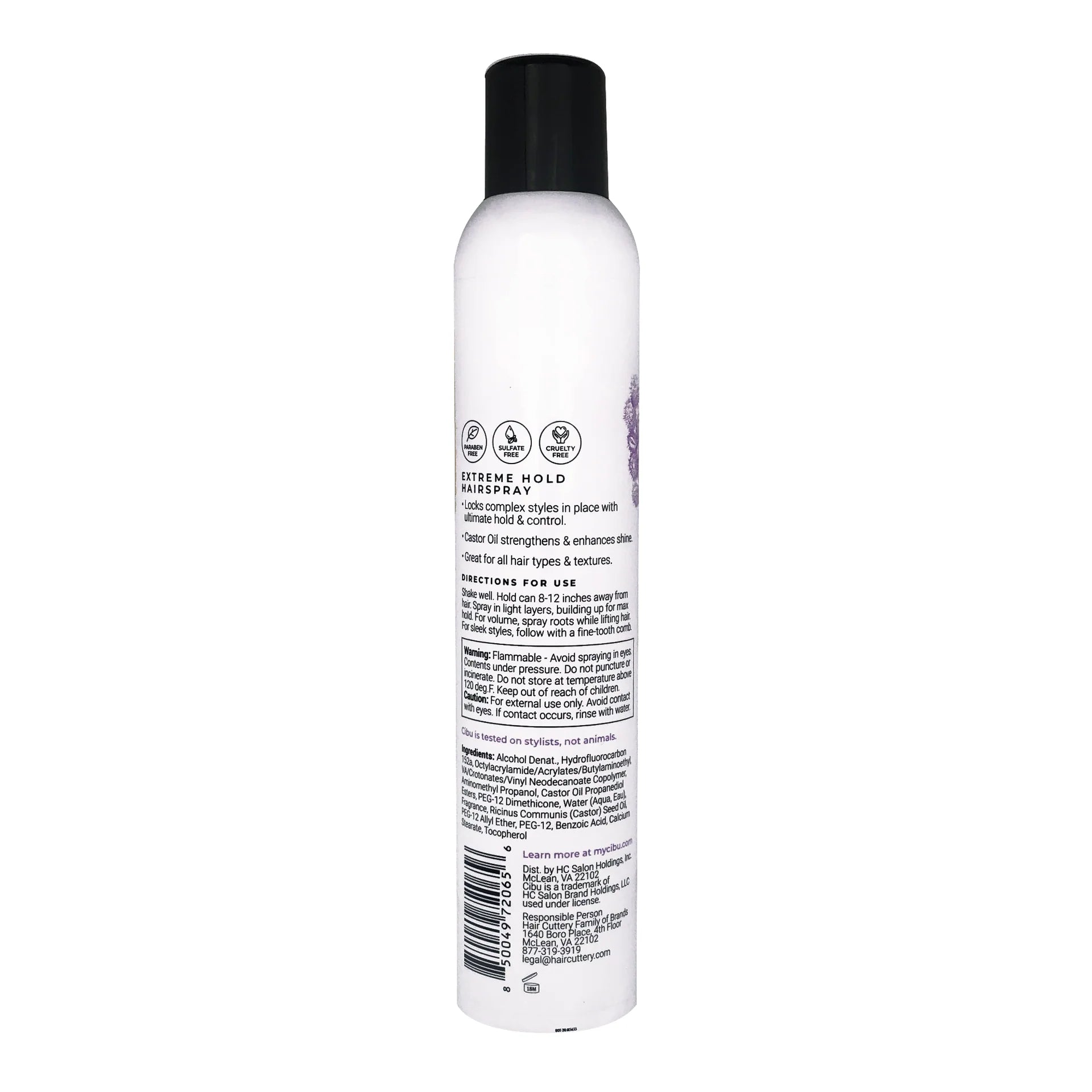 CIBU Extreme Hold Hairspray, 10 oz