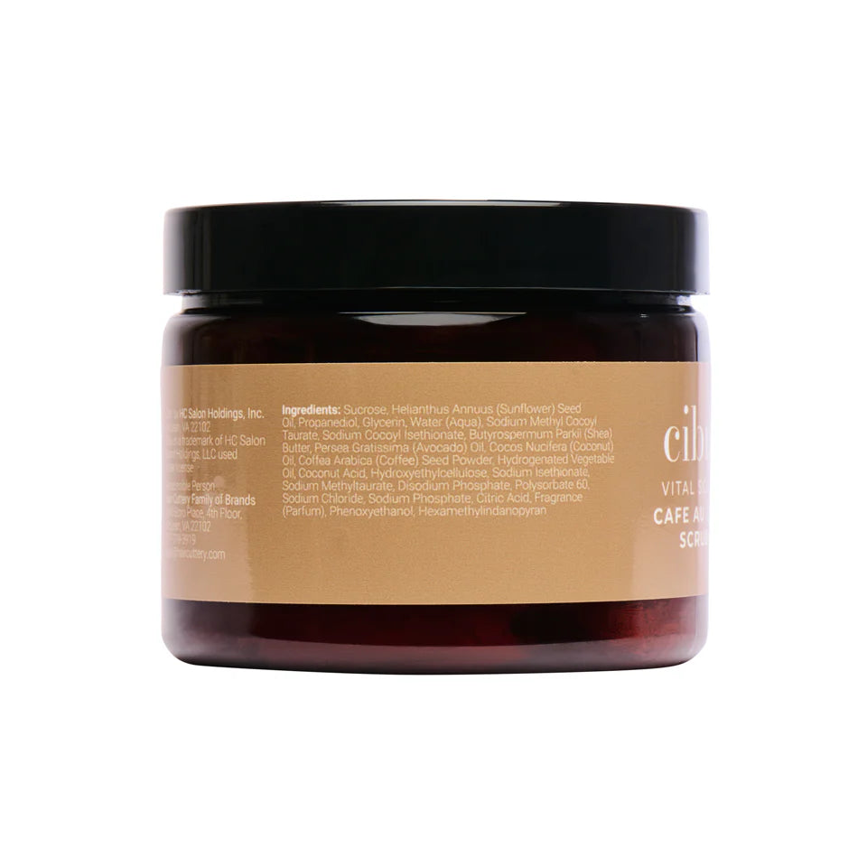 CIBU Vital Scalp Café Au Lait Sugar Scrub, 6 oz