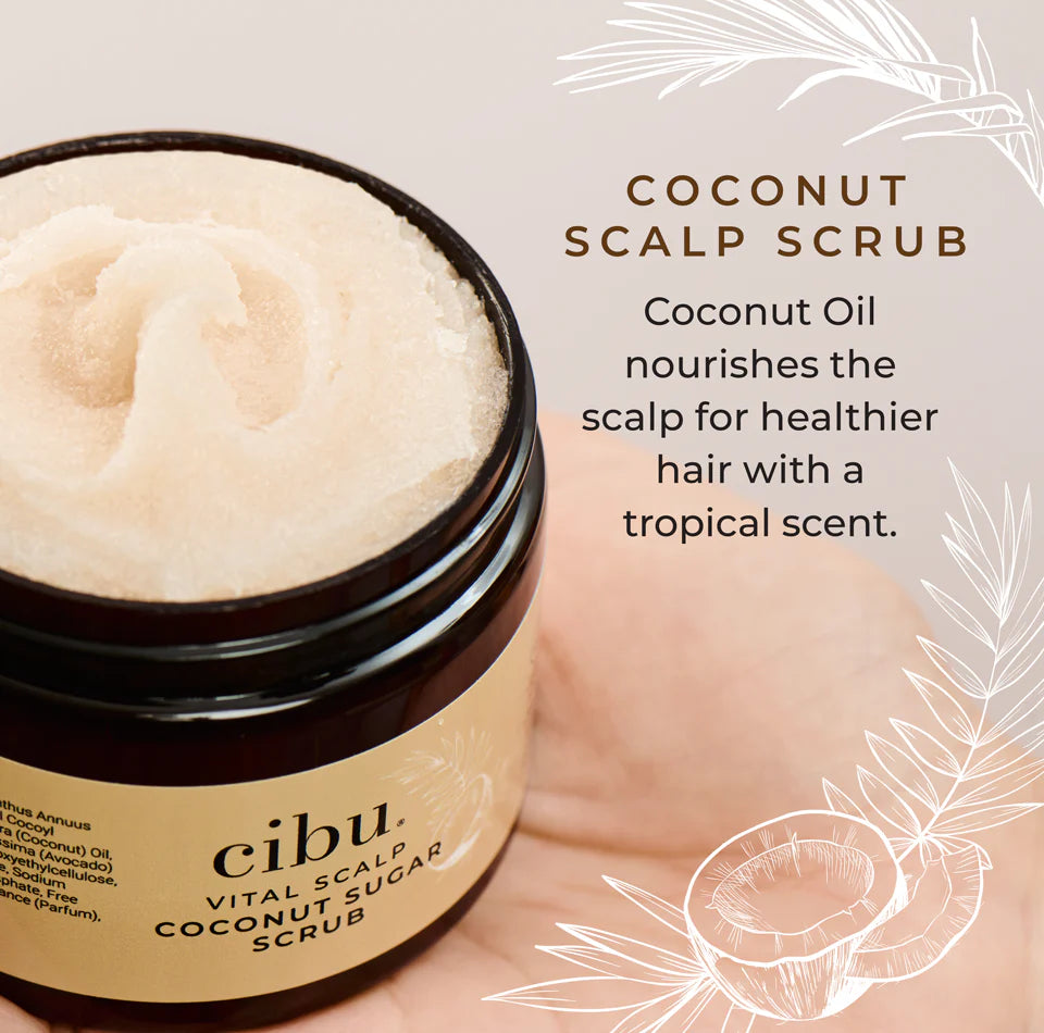 CIBU Vital Scalp Coconut Sugar Scrub, 6 oz